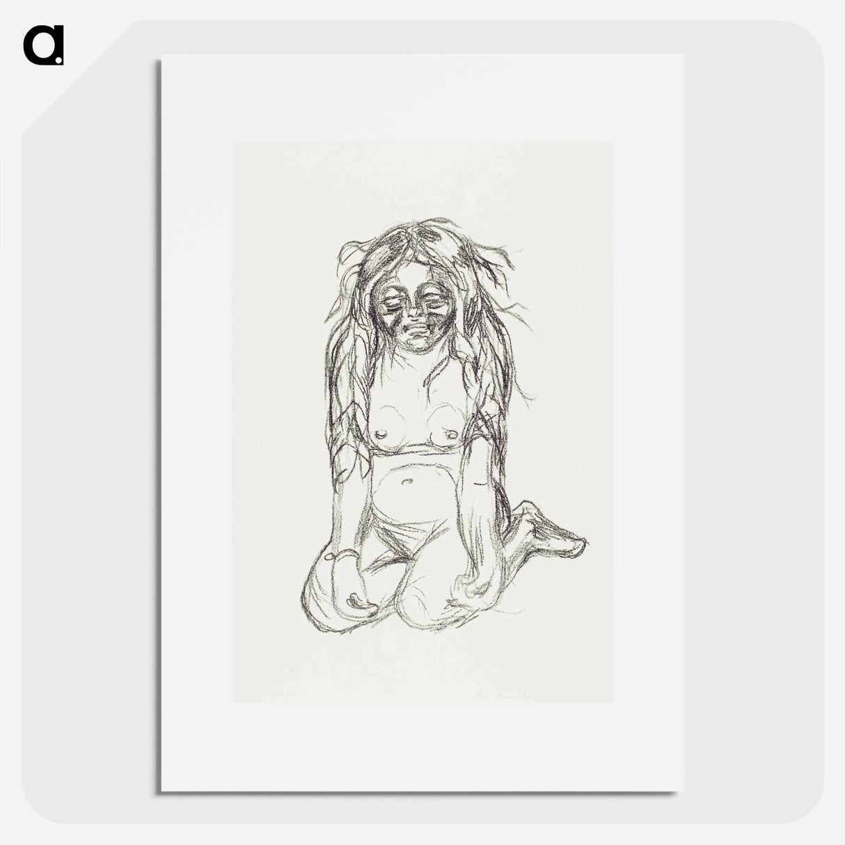 Omega Weeping - エドヴァルド ムンク Poster.