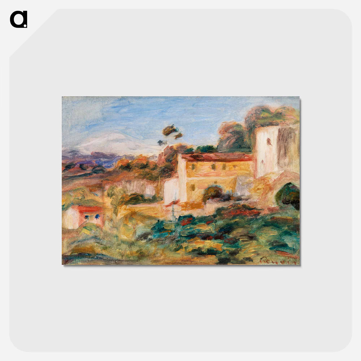 アートポストカード-Landscape (Paysage) - ピエール オーギュスト ルノワール Postcard.