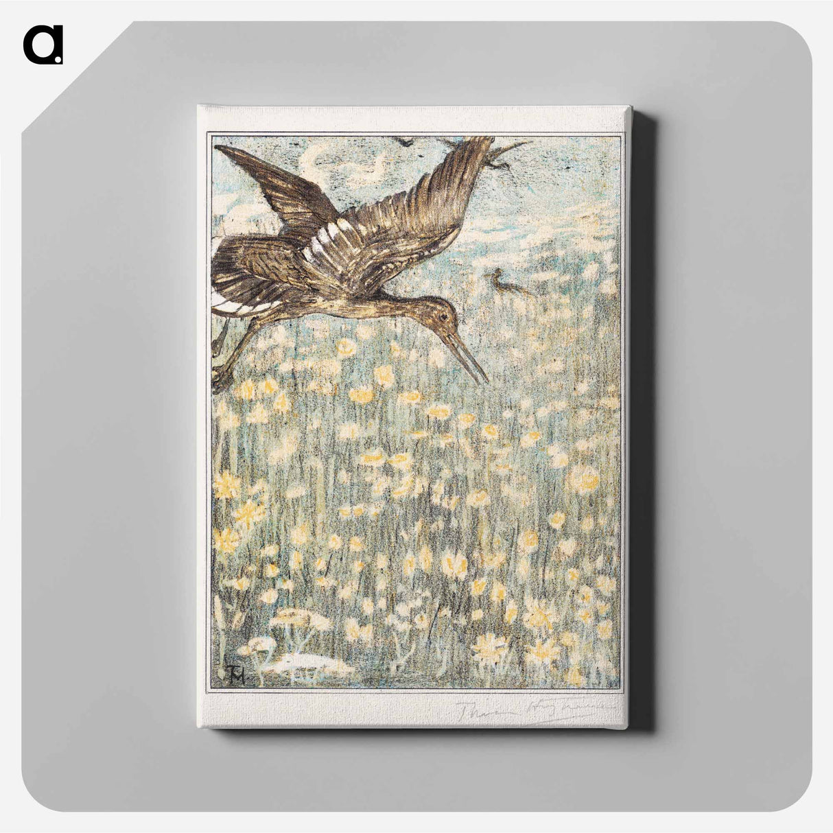 Tureluur - Theo van Hoytema Canvas.