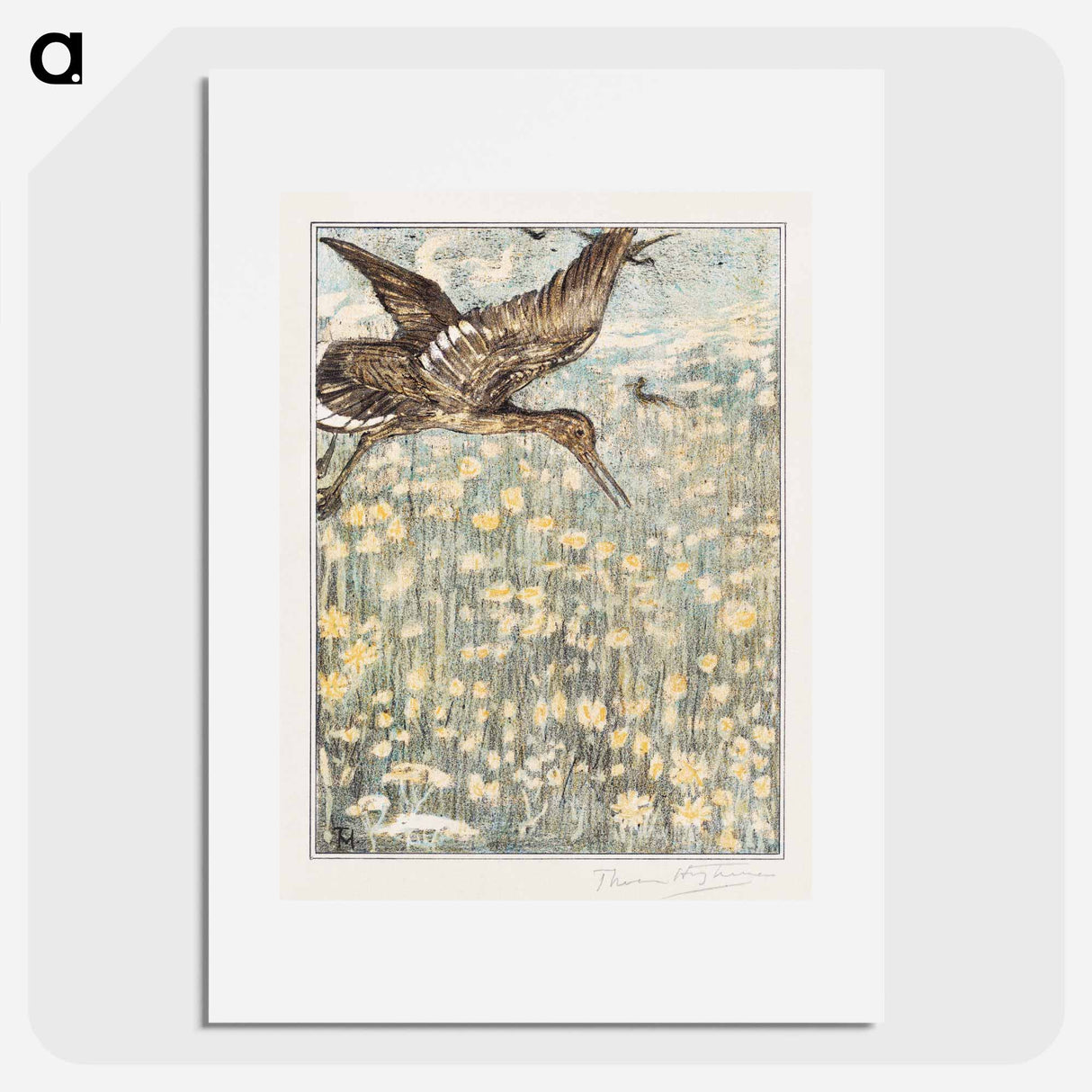 Tureluur - Theo van Hoytema Poster.