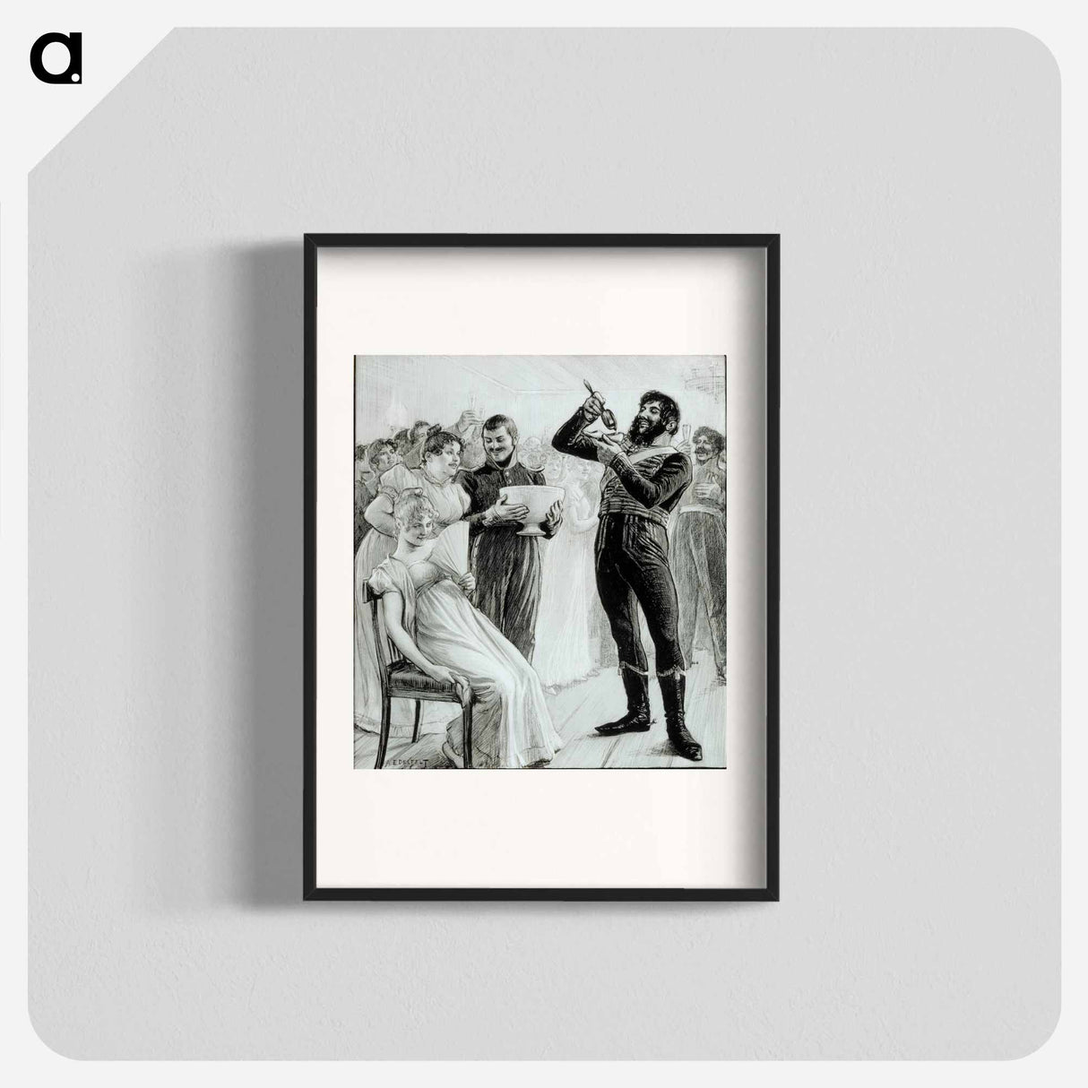 ja viiniä sen täynnä toi ja lähtömaljan joi - アルバート エーデルフェルト Poster.