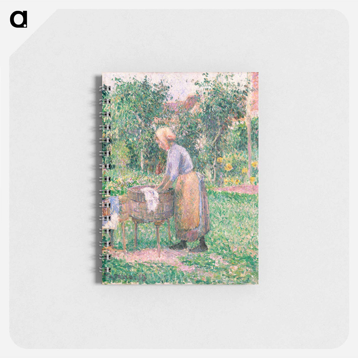 A Washerwoman at Éragny - カミーユ ピサロ Memo.