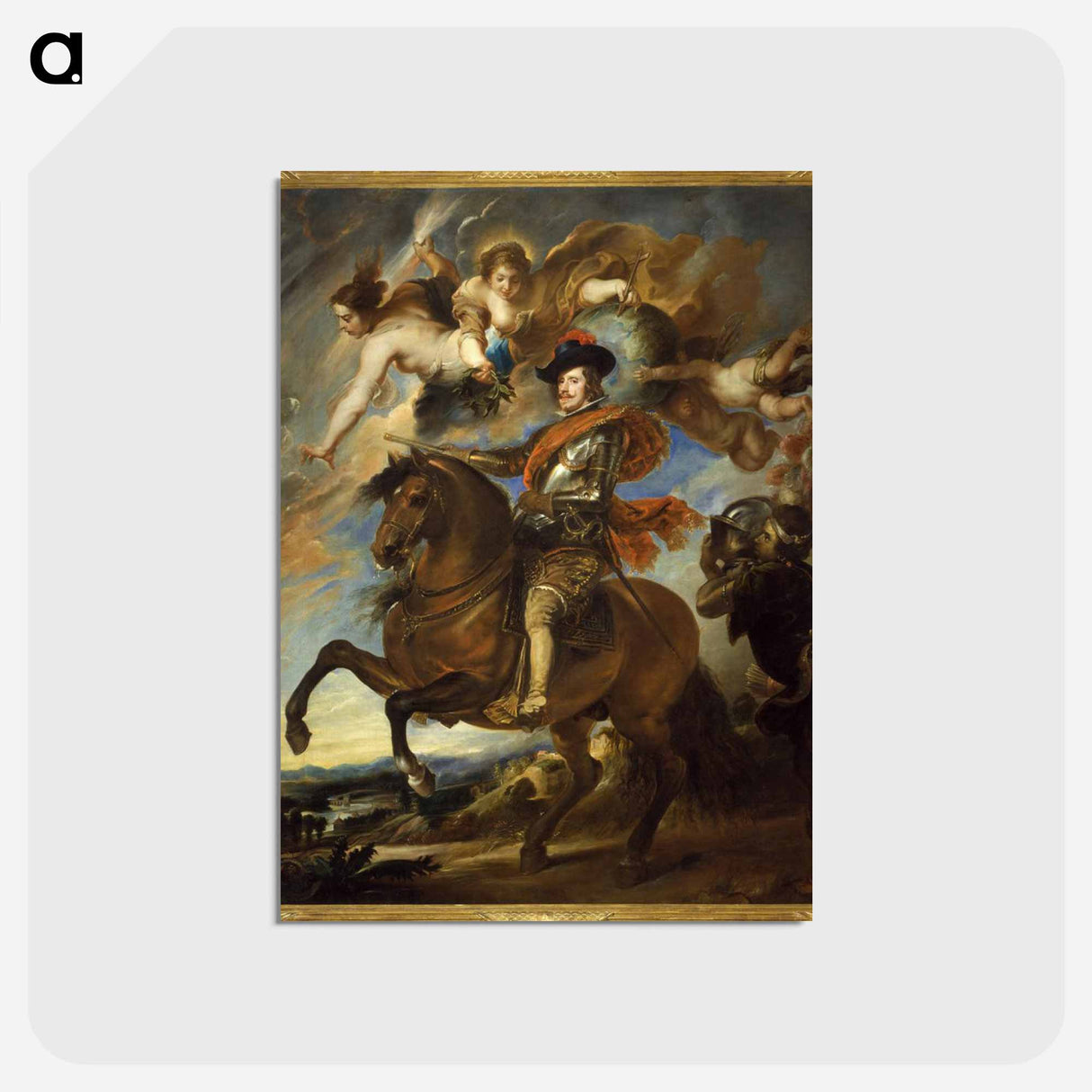Allegorical Portrait of Philip IV - ディエゴ ベラスケス Postcard.