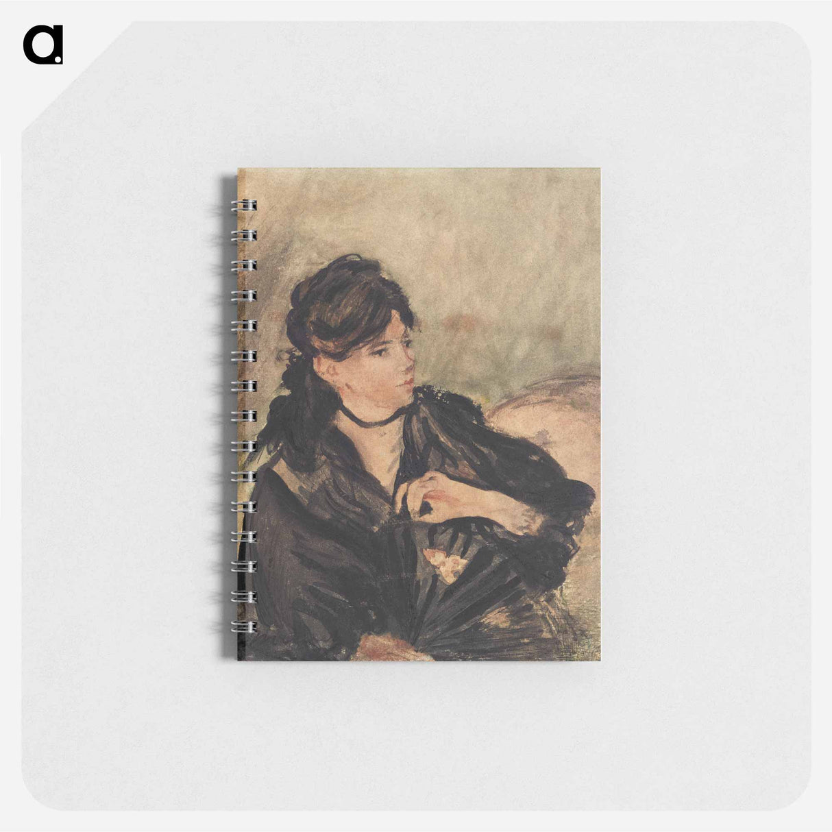 Portrait of Berthe Morisot with a Fan - エドゥアール マネ Memo.