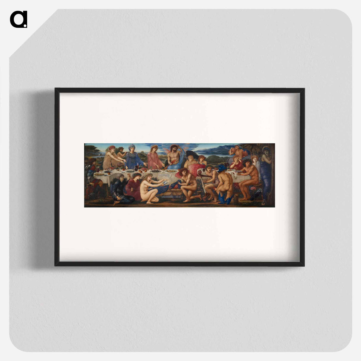 The Feast of Peleus - エドワード バーン ジョーンズ Poster.