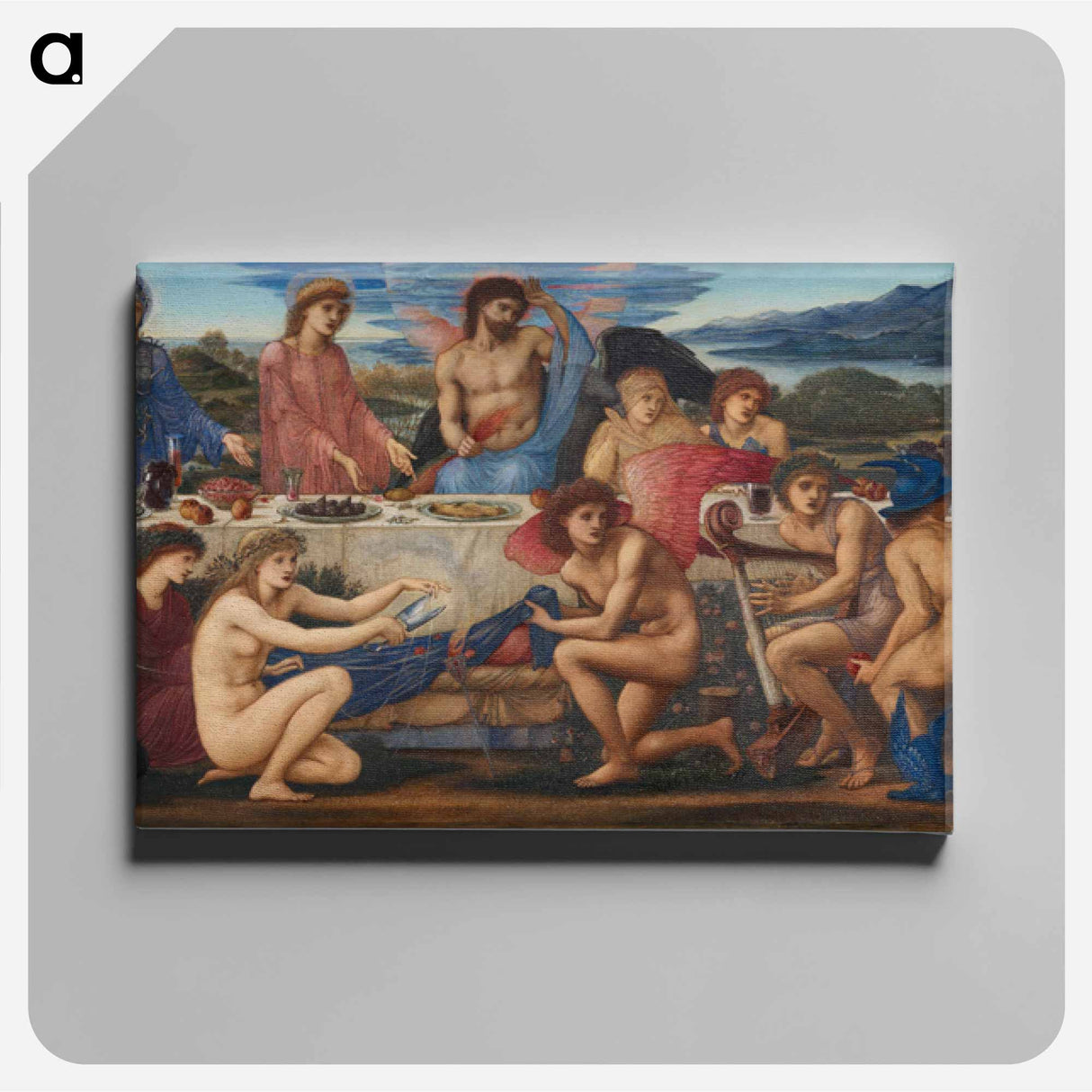 The Feast of Peleus - エドワード バーン ジョーンズ Canvas.