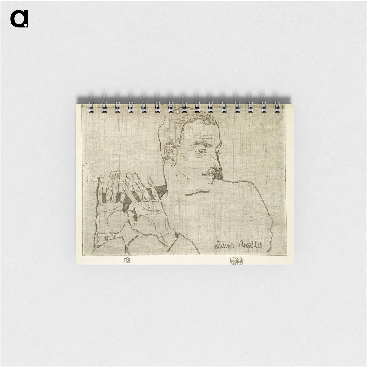 Portrait of Arthur Roessler - エゴン シーレ Memo.