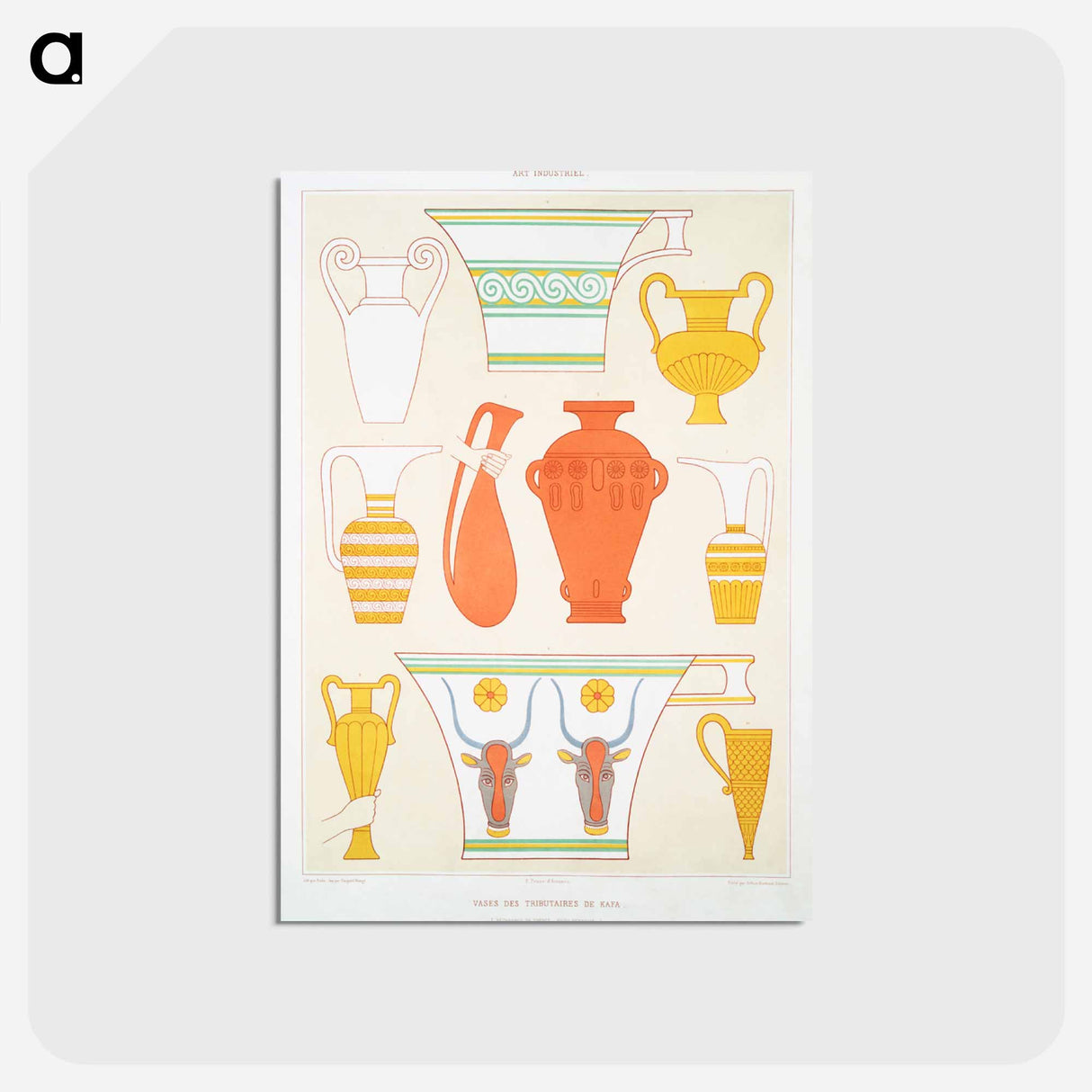 アートポストカード-Vases of Kafa
- エジプト美術史 Postcard.