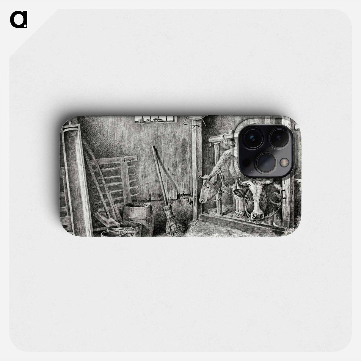 Two cows - ジャン ベルナール Phone Case.