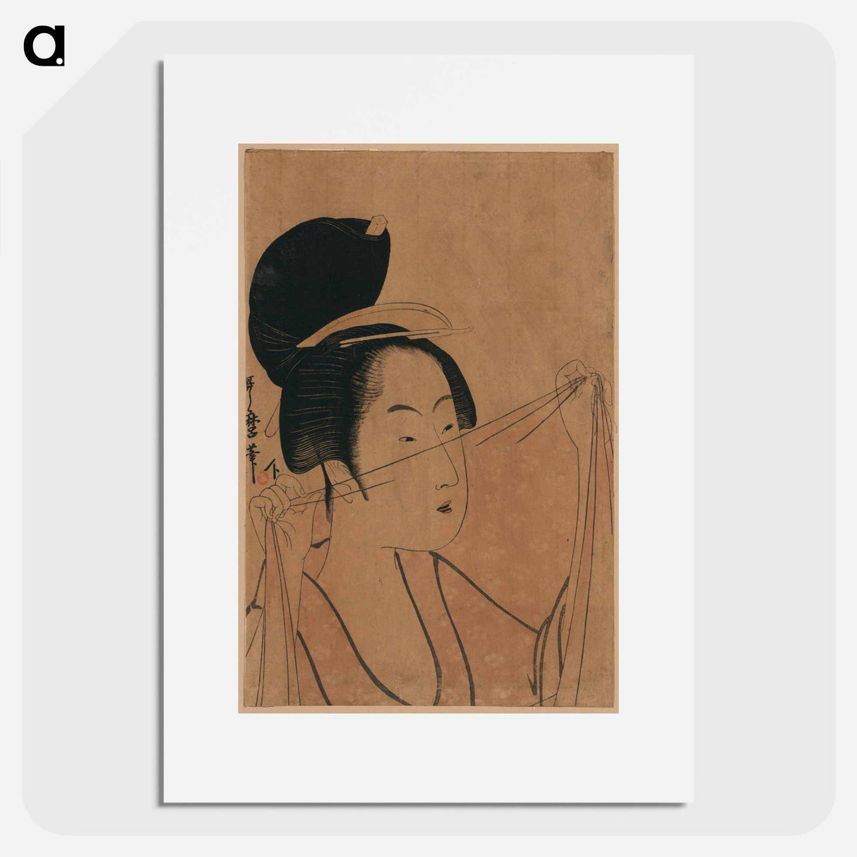 Usuginu - 喜多川 歌麿 Poster.