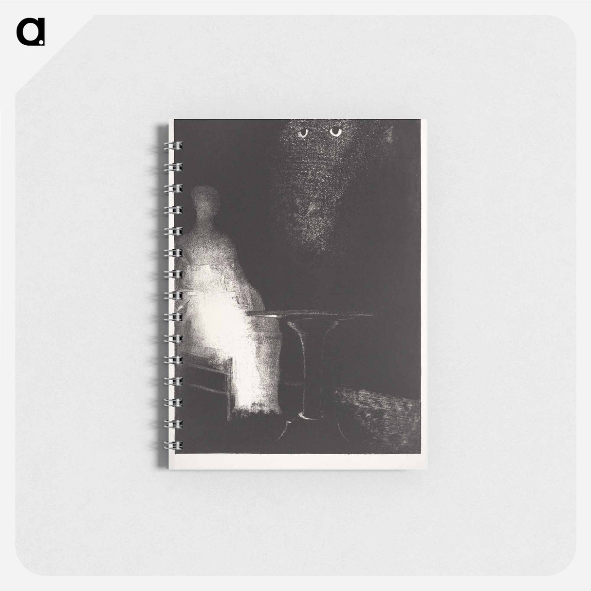 Below, I Saw the Vaporous Contours of a Human Form - オディロン ルドン Memo.