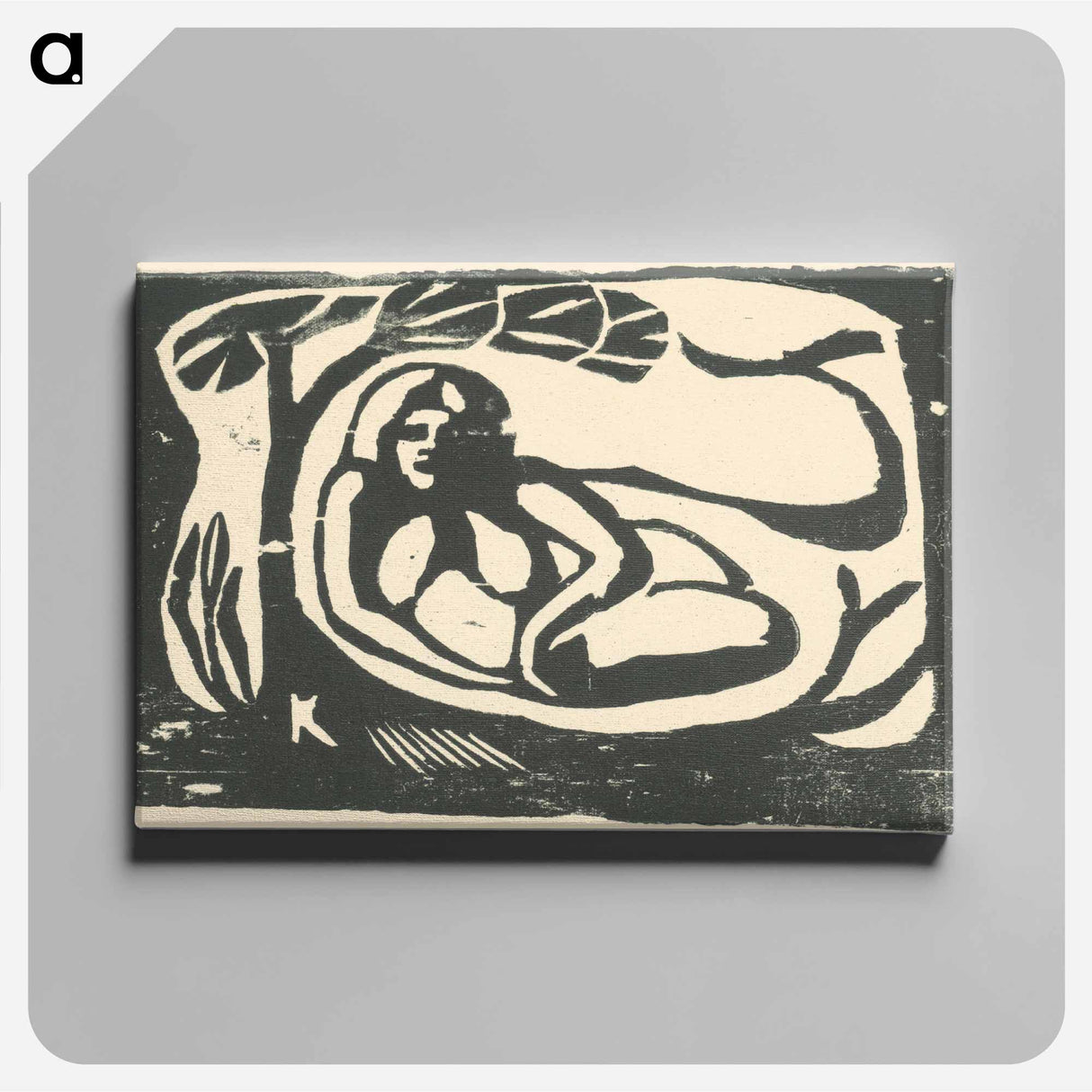 A woman - ポール ゴーギャン Canvas.