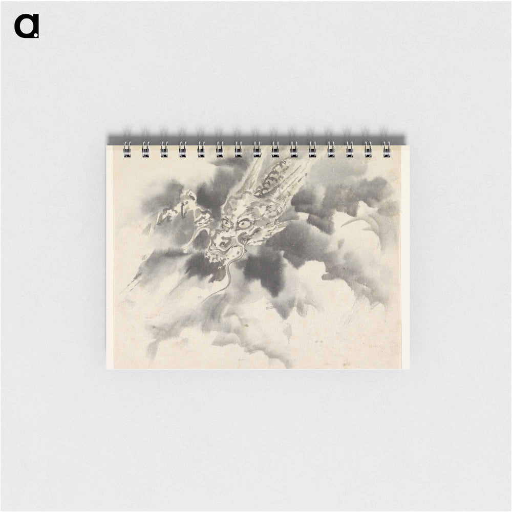 Draak en wolken - 歌川 国芳 Memo.