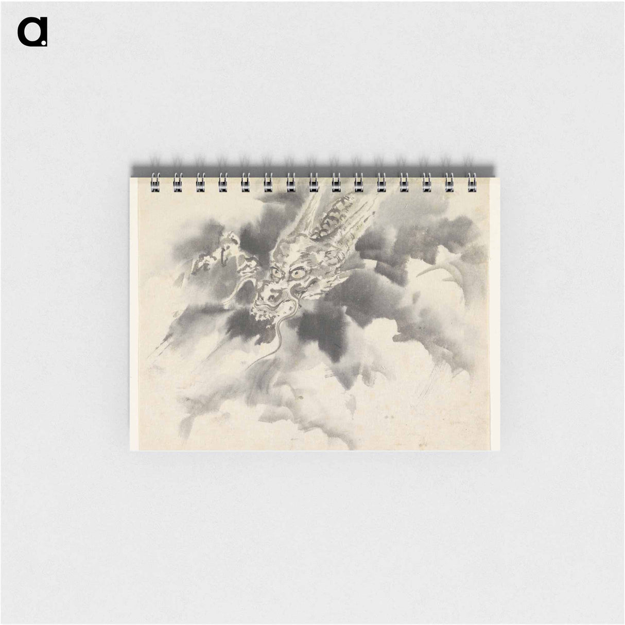 Draak en wolken - 歌川 国芳 Memo.