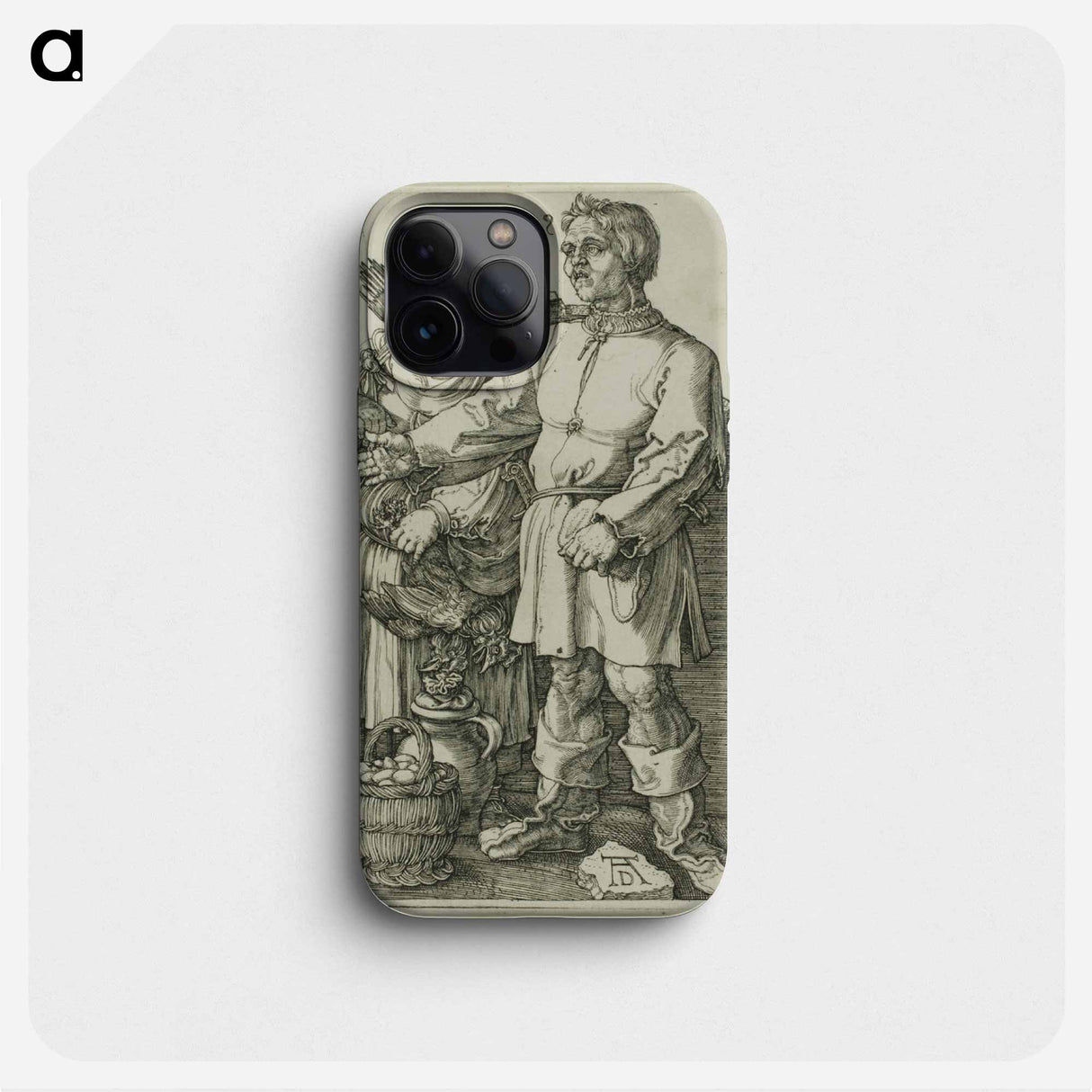 The Peasant and His Wife at Market - アルブレヒト デューラー Phone Case.