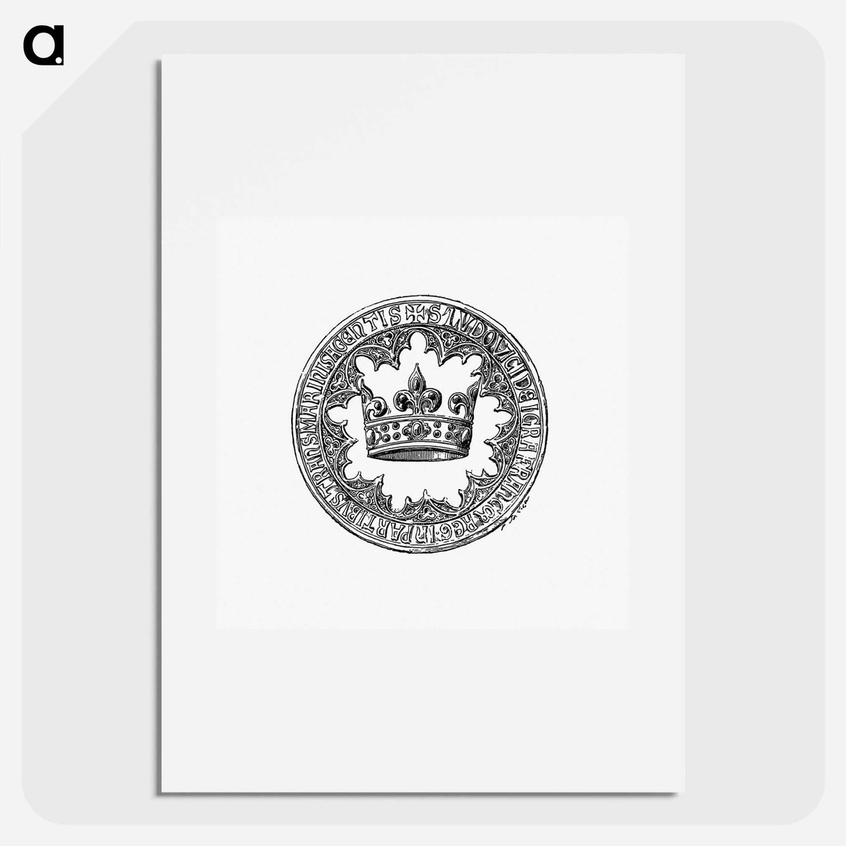 アートポスター-Crowned Stamp
- 大英図書館 Poster.