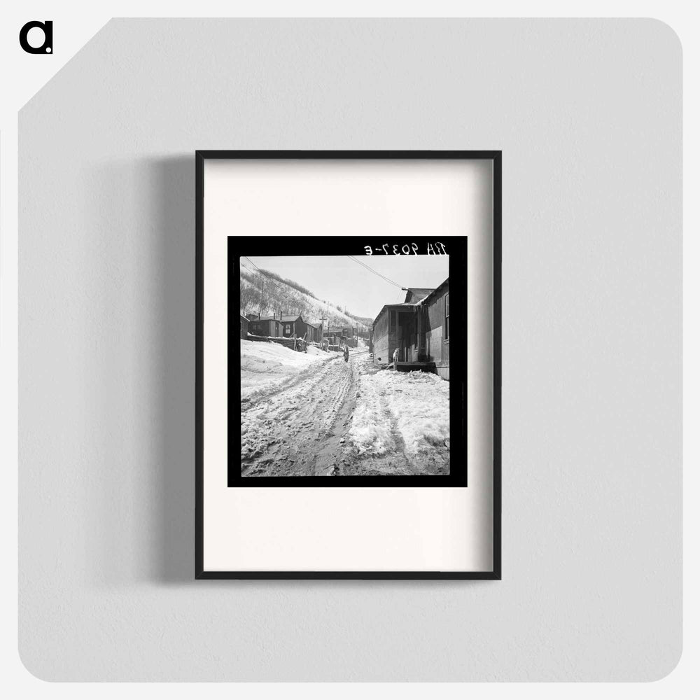 Main street in a Utah coal mining settlement - Dorothea Lange Poster.
