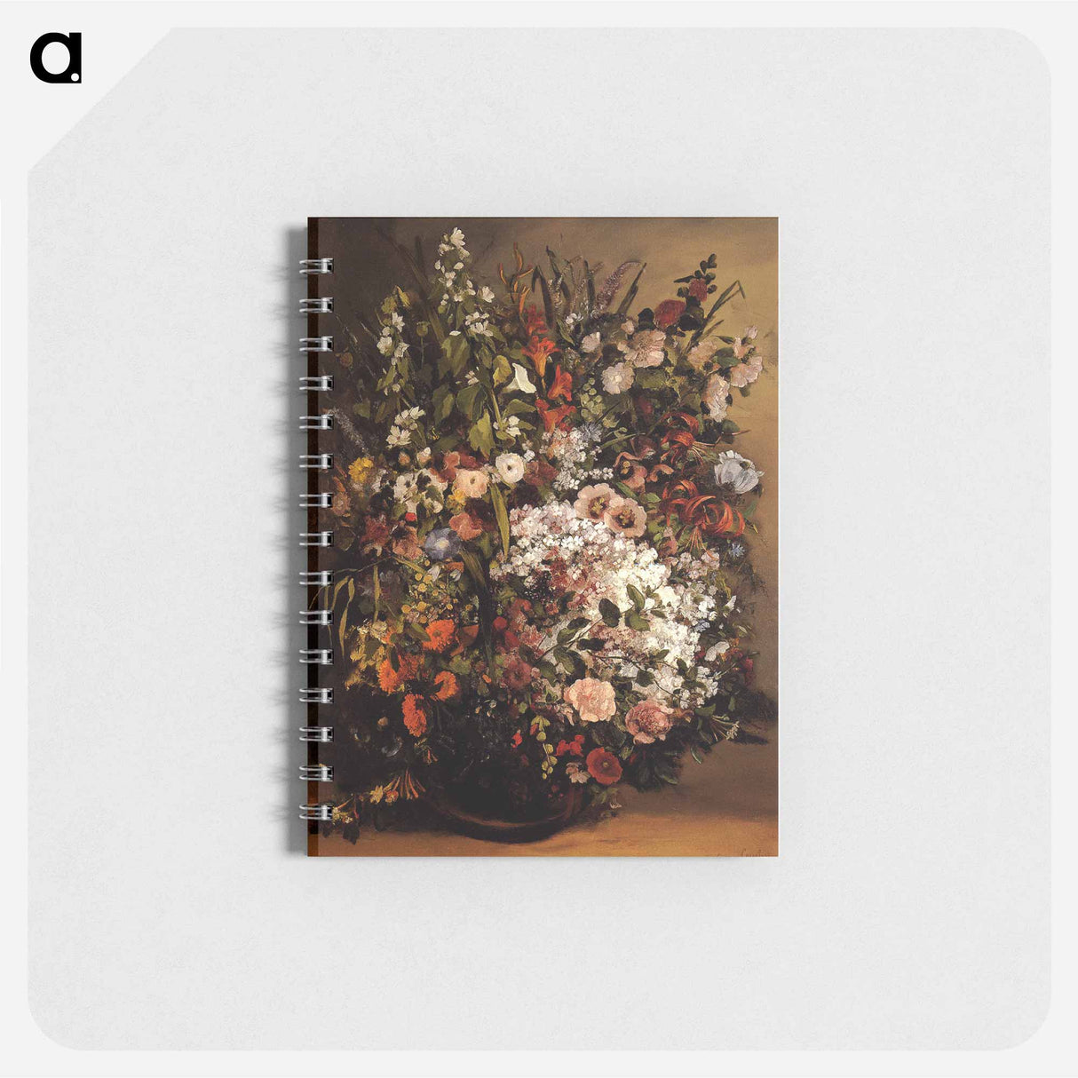 アートメモ帳-Bouquet of Flowers - ギュスターヴ クールベ Memo.