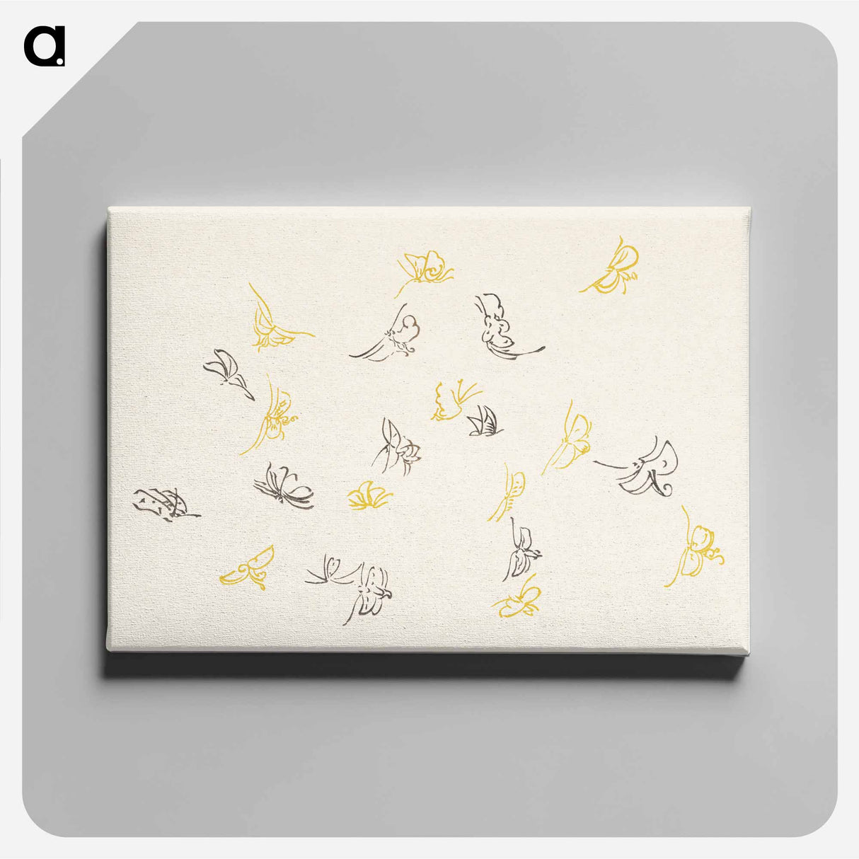 アートパネル-One Thousand Butterflies - 神坂 雪佳 Canvas.