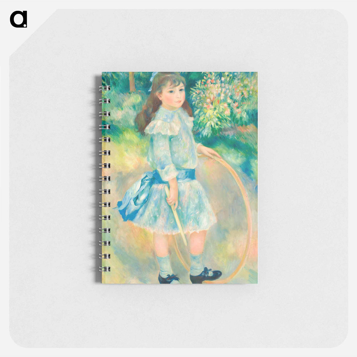 Girl with a Hoop - ピエール オーギュスト ルノワール Memo.