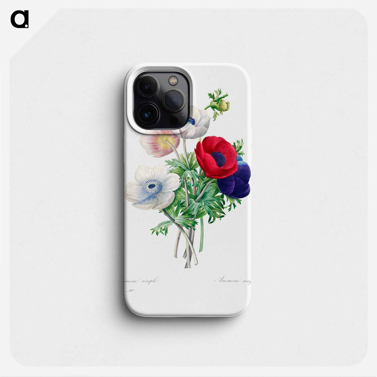 Anemone - Pierre Joseph Redouté Phone Case.