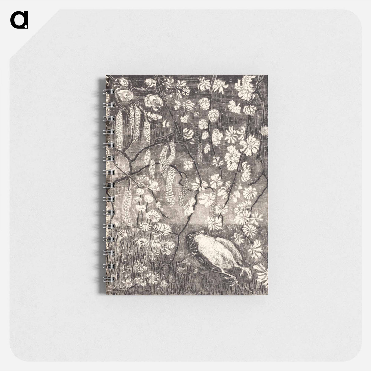 Dood vogeltje onder hazelaar- en kamperfoelietakken - テオ ヴァン ホイテマ Memo.