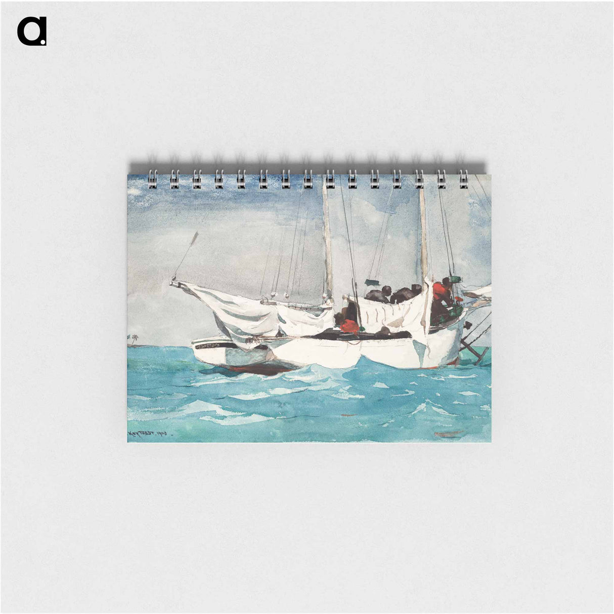 Key West, Hauling Anchor - ウィンスロー ホーマー Memo.