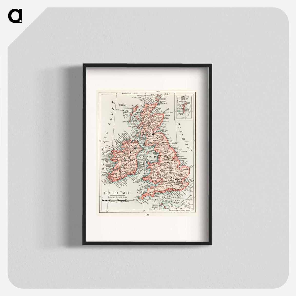 Universal Atlas of the World - アンティーク地図 Poster.