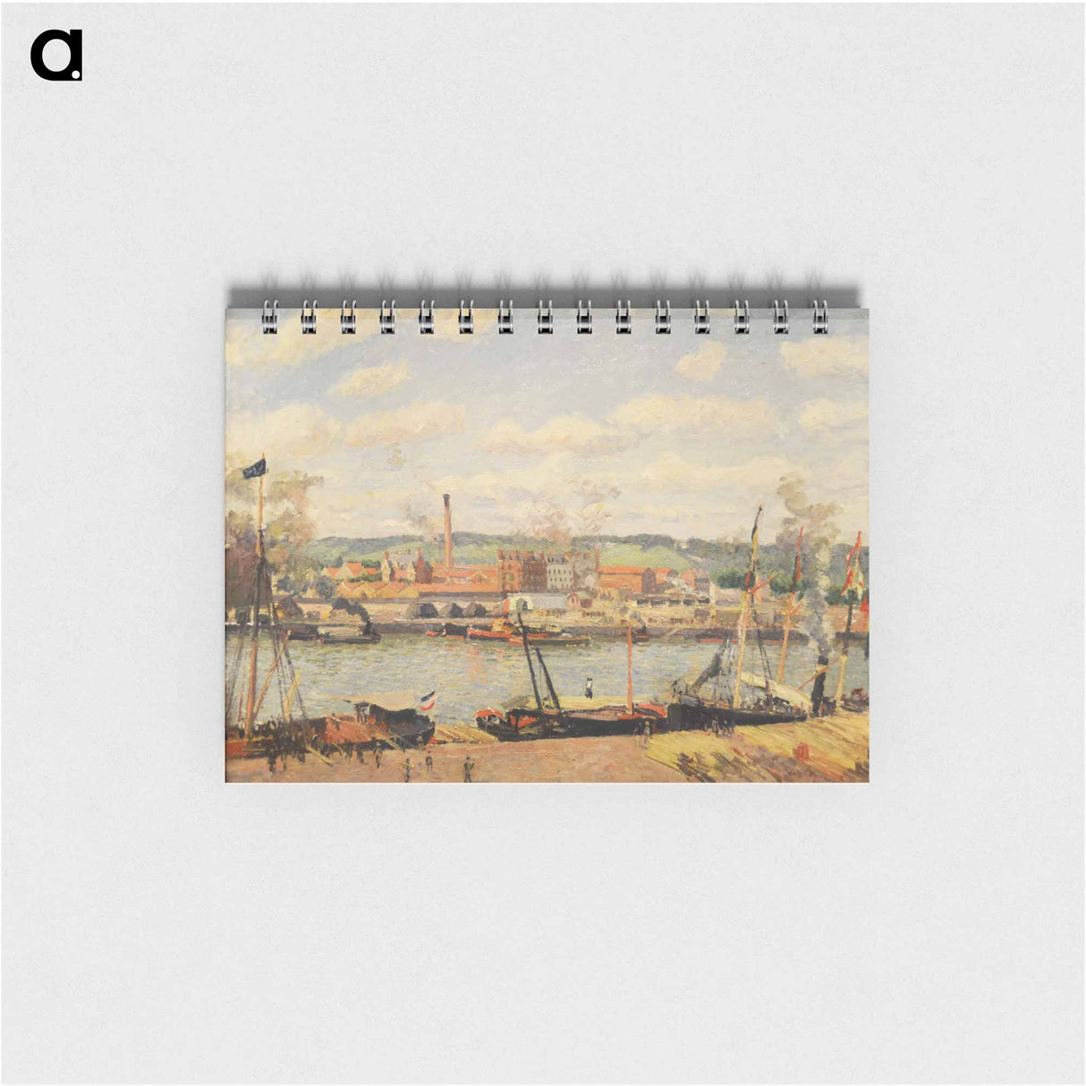 View on the cotton mill of Oiseel near Rouen - カミーユ ピサロ Memo.