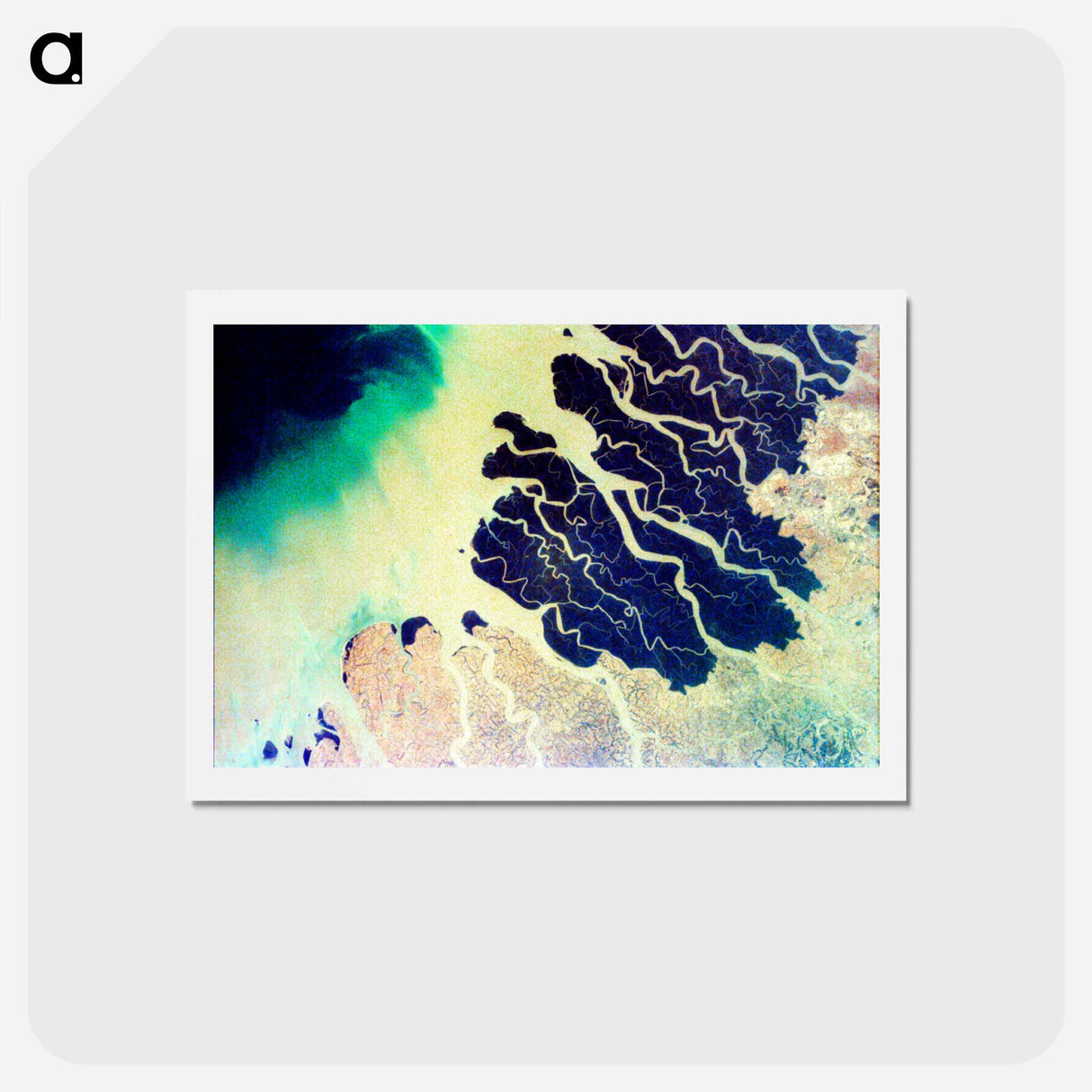アートポストカード-Ganges Delta
- 上空からの地球 Postcard.