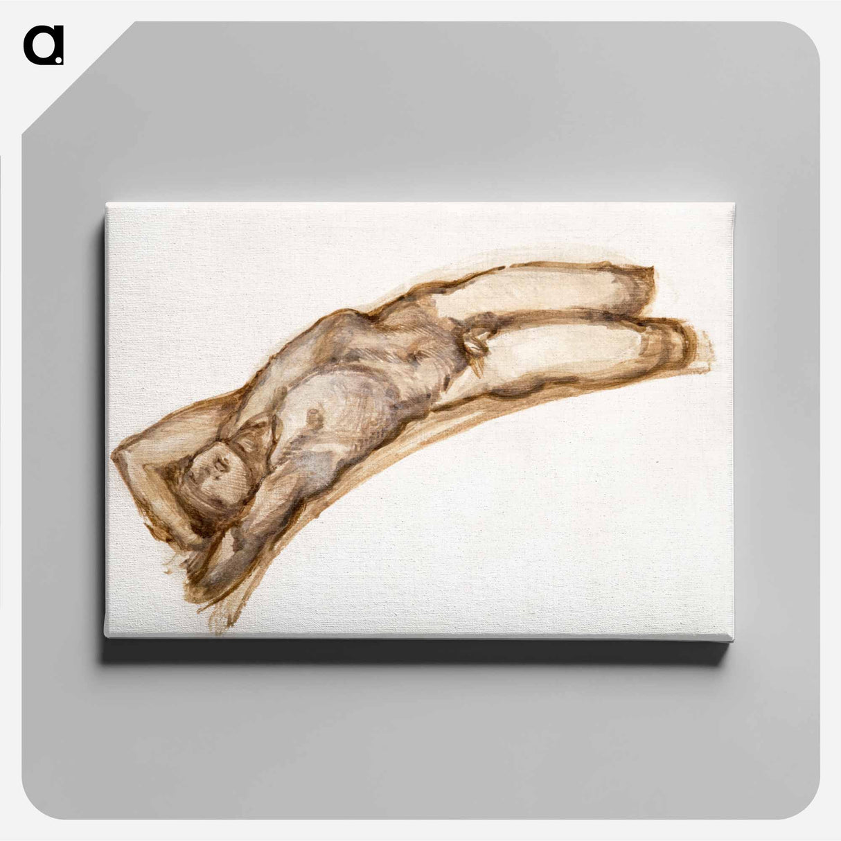 Wheel of Fortune - Male Nude - Nude Study of a Slave - エドワード バーン ジョーンズ Canvas.