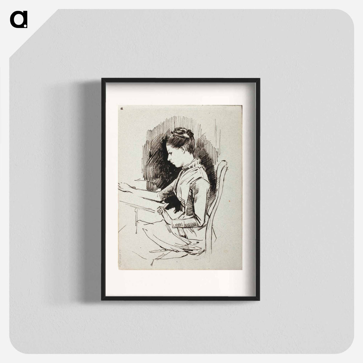 Annie Edelfelt, taiteilijan sisar - アルバート エーデルフェルト Poster.