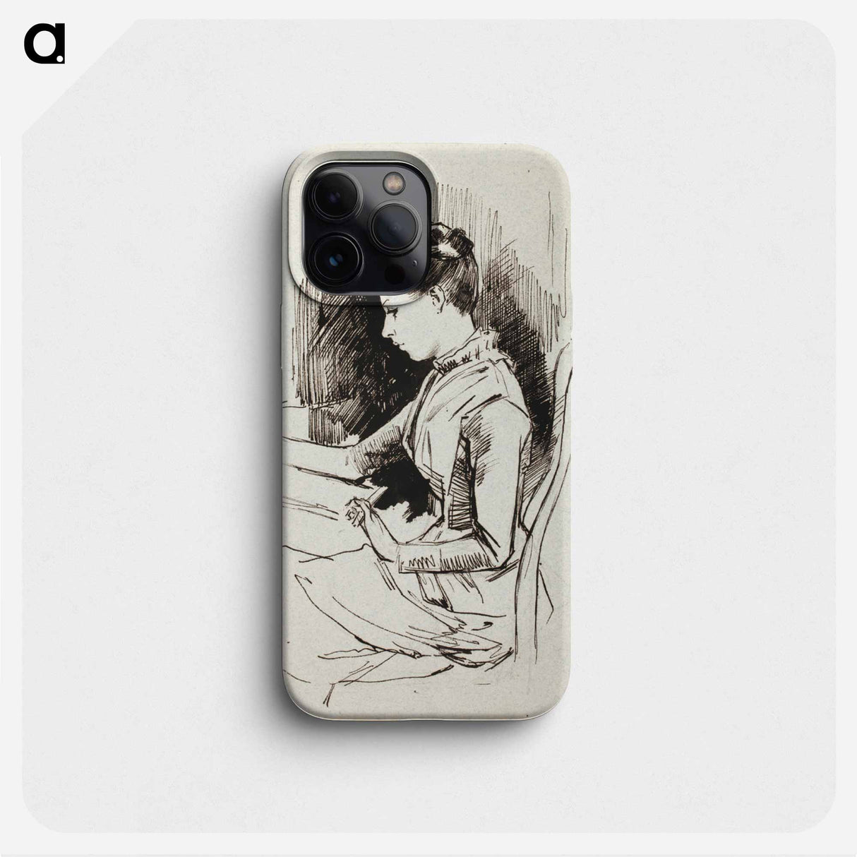 Annie Edelfelt, taiteilijan sisar - アルバート エーデルフェルト Phone Case.