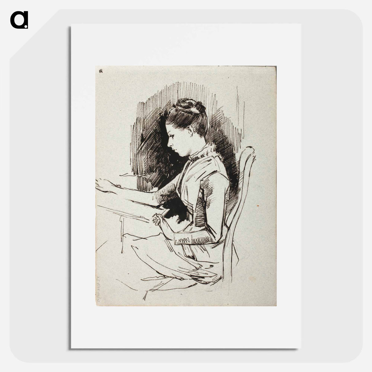 Annie Edelfelt, taiteilijan sisar - アルバート エーデルフェルト Poster.