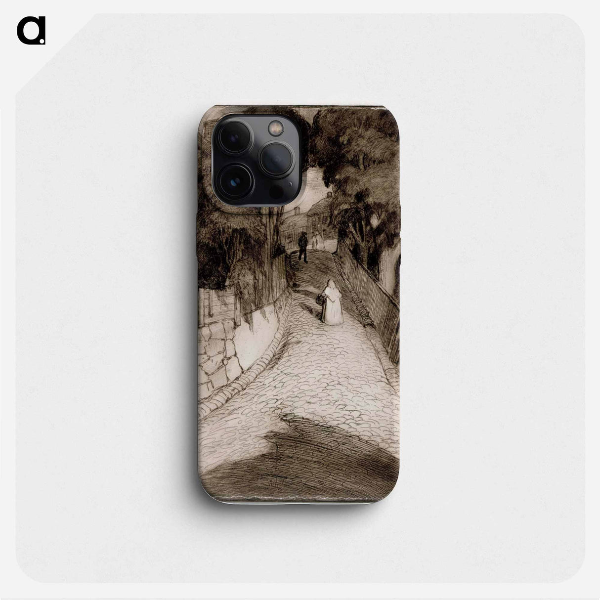 Street in porvoo - アルバート エーデルフェルト Phone Case.