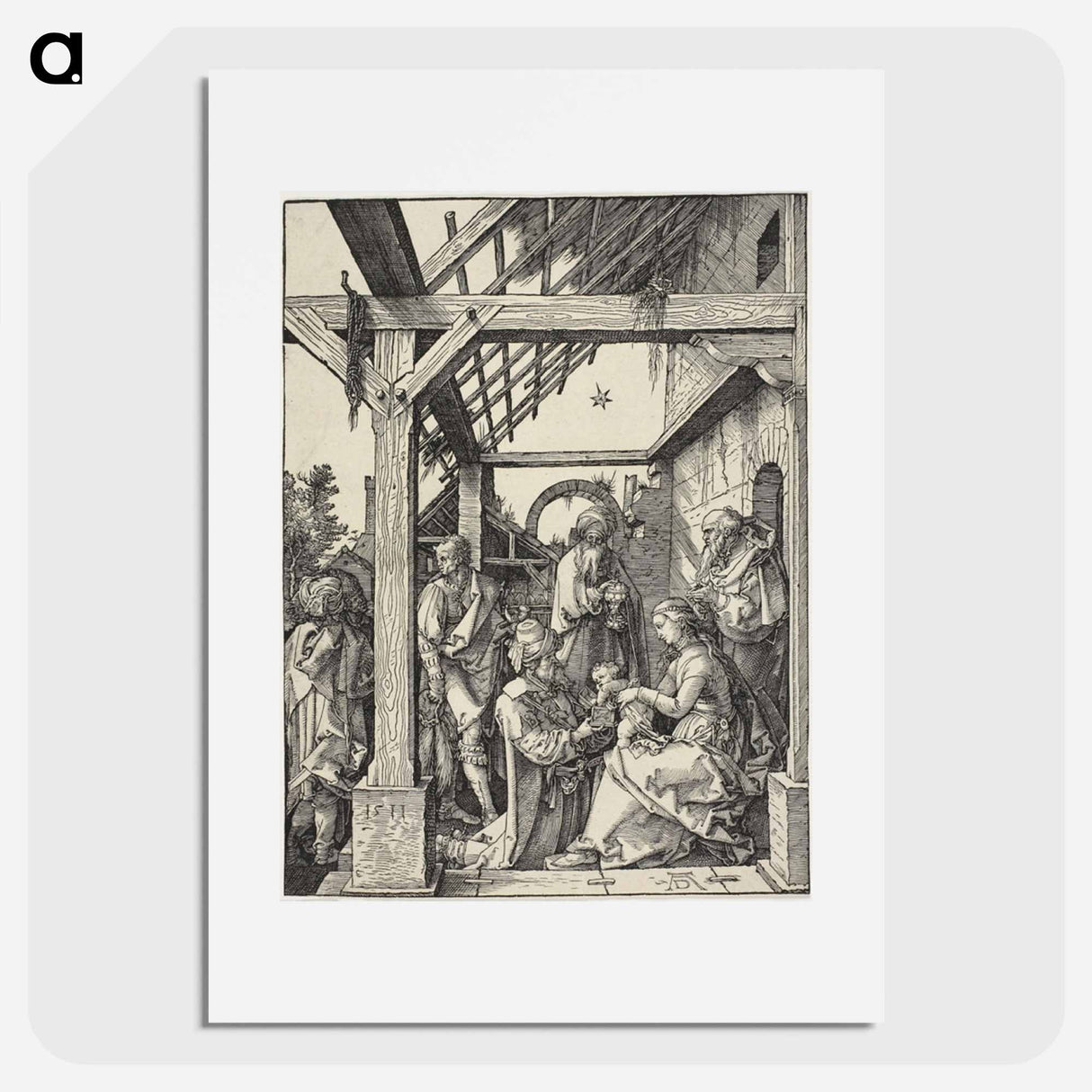 The Adoration of the Magi - アルブレヒト デューラー Poster.