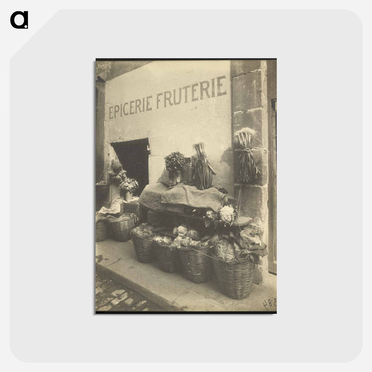 アートポストカード-Epicerie-fruiterie
- ウジェーヌ アジェ Postcard.