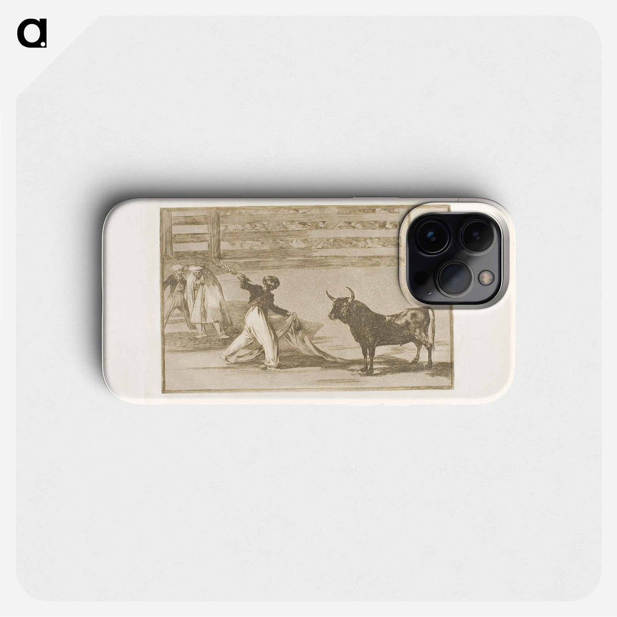 Origin of the harpoons or banderillas - Francisco de Goya Phone Case.