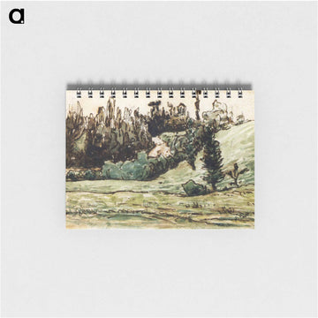 Wooded Hillside near Vichy - ジャン フランソワ ミレー Memo.