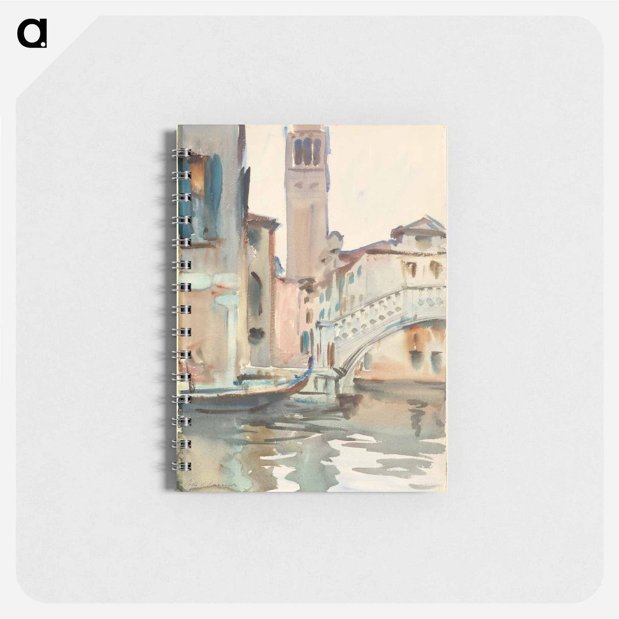 アートメモ帳-A Bridge and Campanile, Venice - ジョン シンガー サージェント Memo.