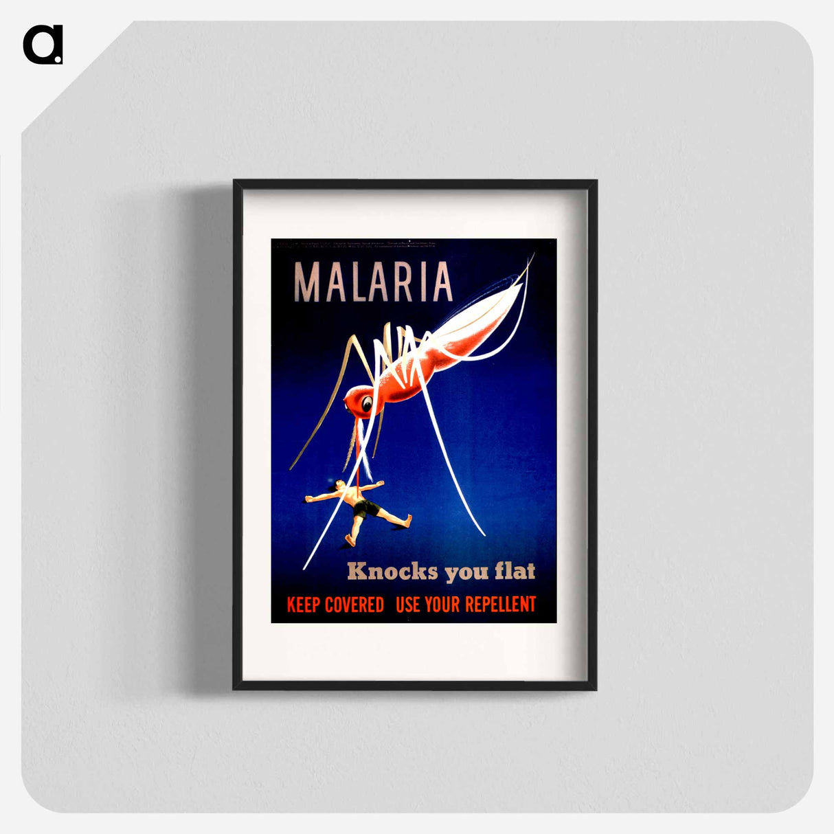 アートポスター-Malaria and the Prostrate Man
- 国立医学図書館 Poster.