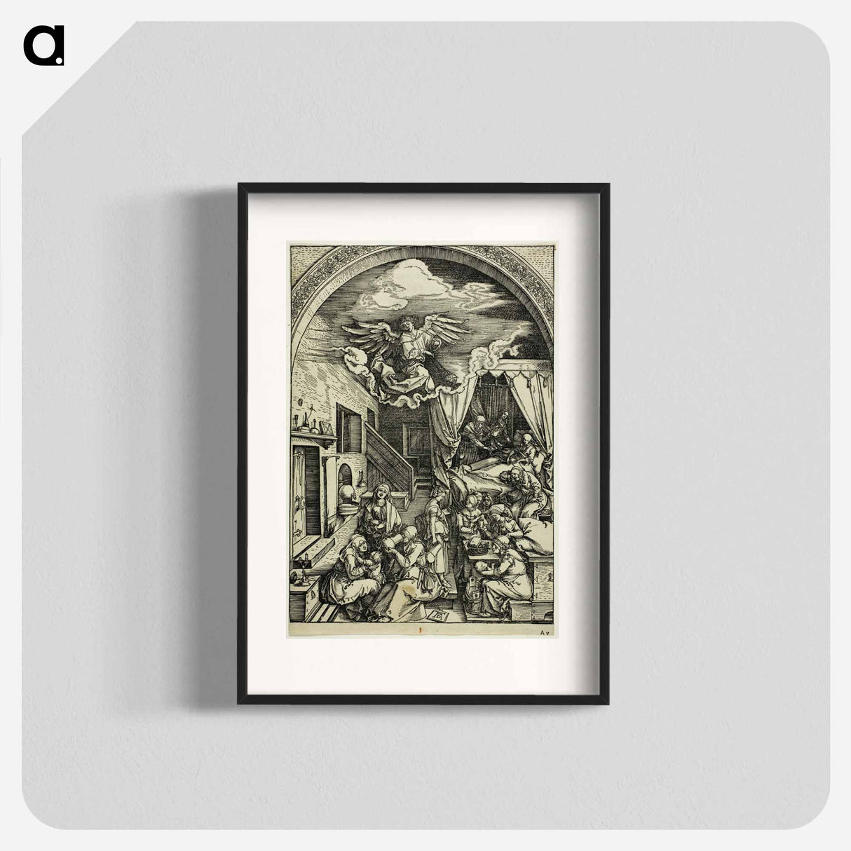 The Birth of the Virgin - アルブレヒト デューラー Poster.