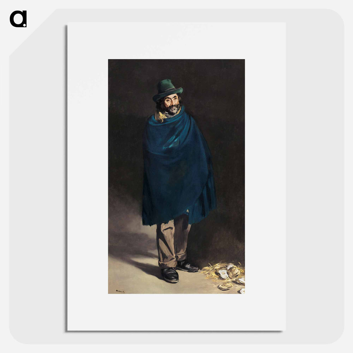 アートポスター-Beggar with Oysters (Philosopher) - エドゥアール マネ Poster.