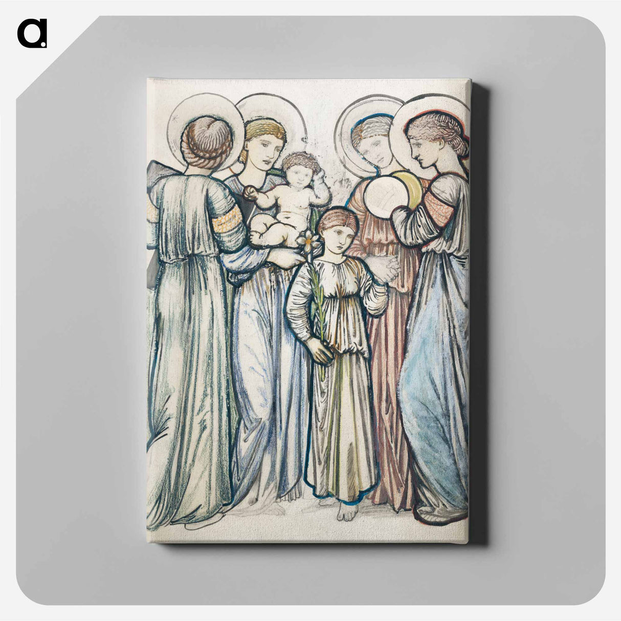 Angels and Children - エドワード バーン ジョーンズ Canvas.