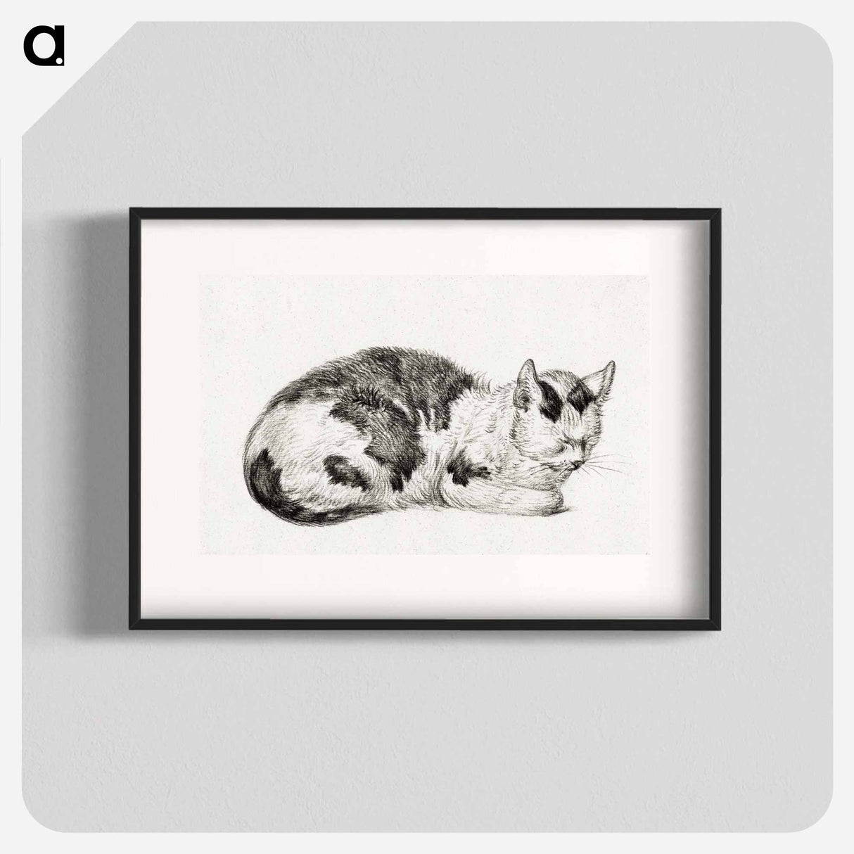 Lying cat - ジャン ベルナール Poster.