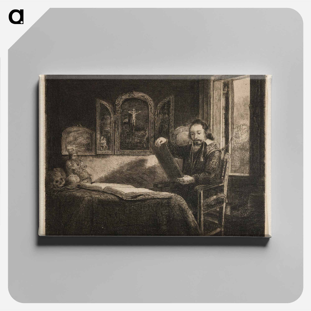 Abraham Francen, Art Dealer - Rembrandt van Rijn Canvas.