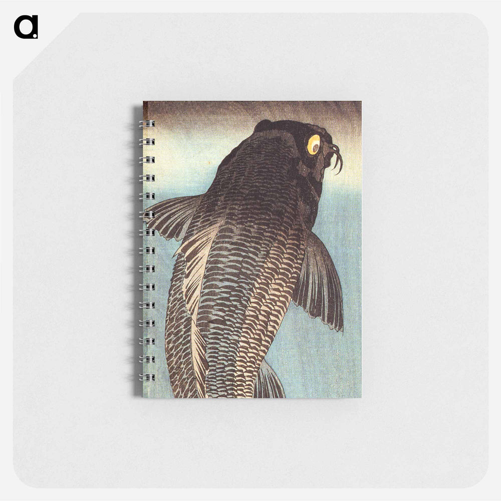 Black carp 1 - 歌川 国芳 Memo.