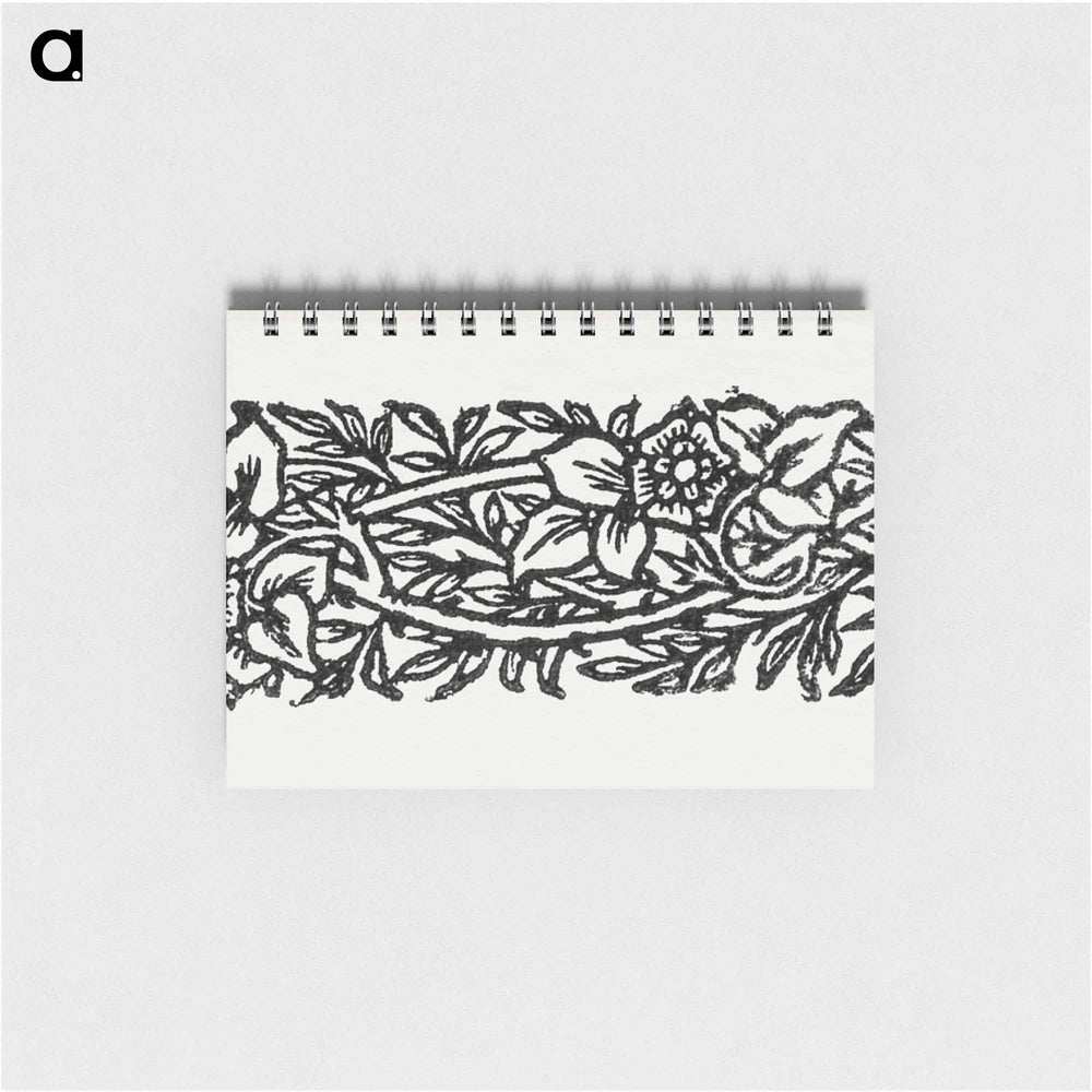 Love is Enough–Narrow Band of Ornament with Flowers and Foliage - ウィリアム モリス Memo.