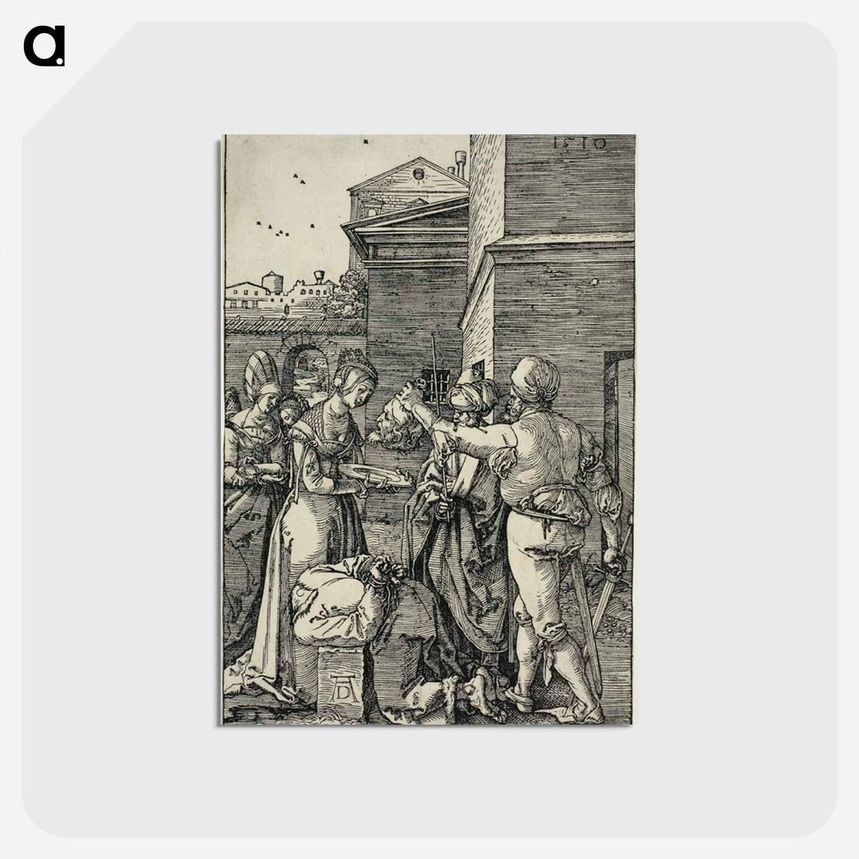 アートポストカード-The Martyrdom of John the Baptist - アルブレヒト デューラー Postcard.