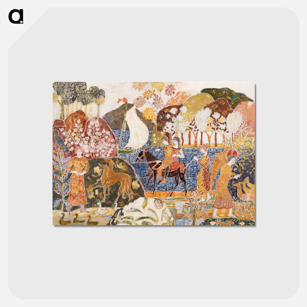 アートポストカード-Two Figures on a Mule
- バーンズ・コレクション Postcard.